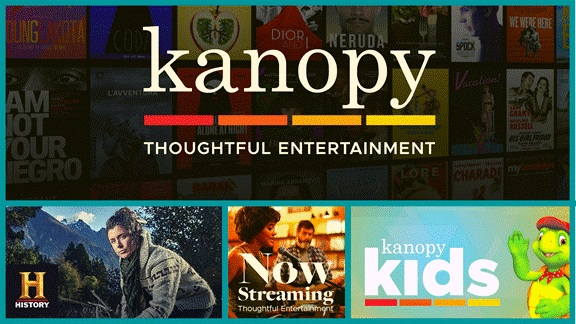 Kanopy video streaming service graphic