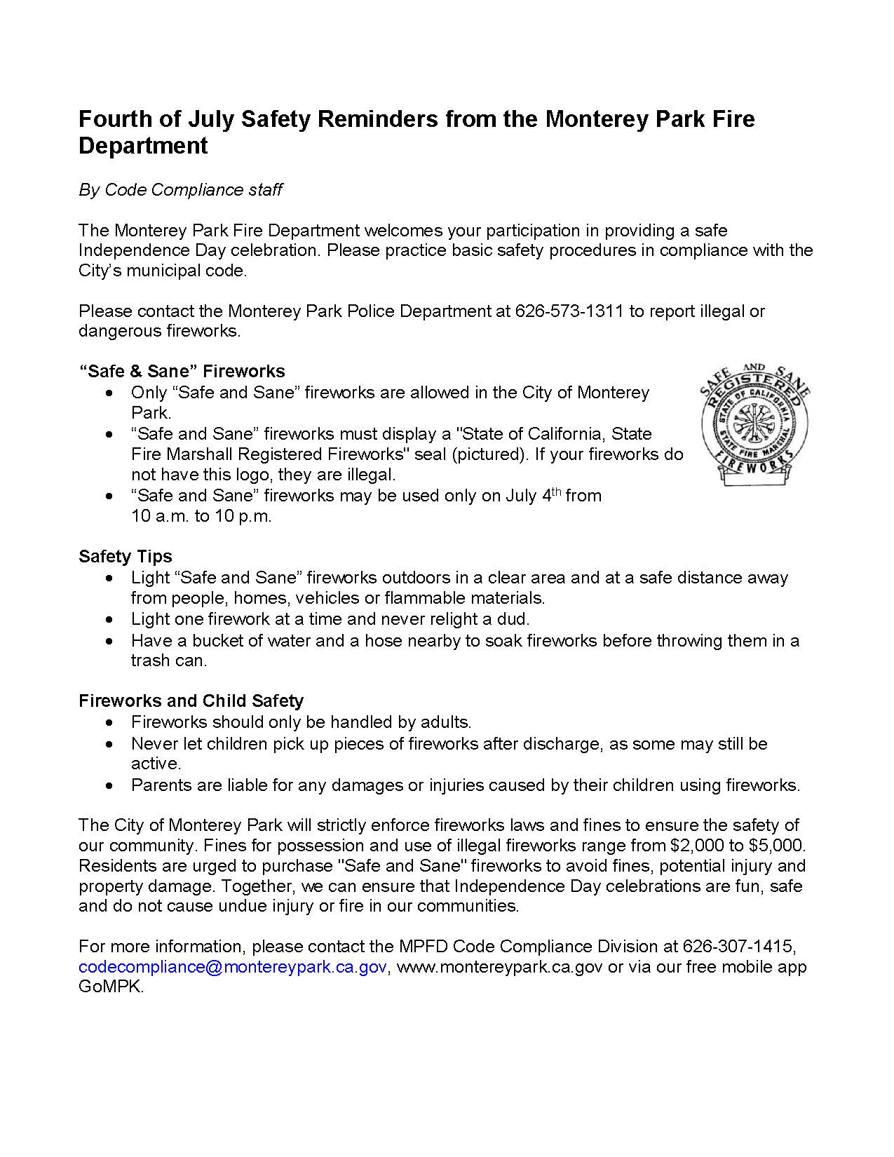 Fire Fourth of July safety article v2 social media 7-2-23 and beyond