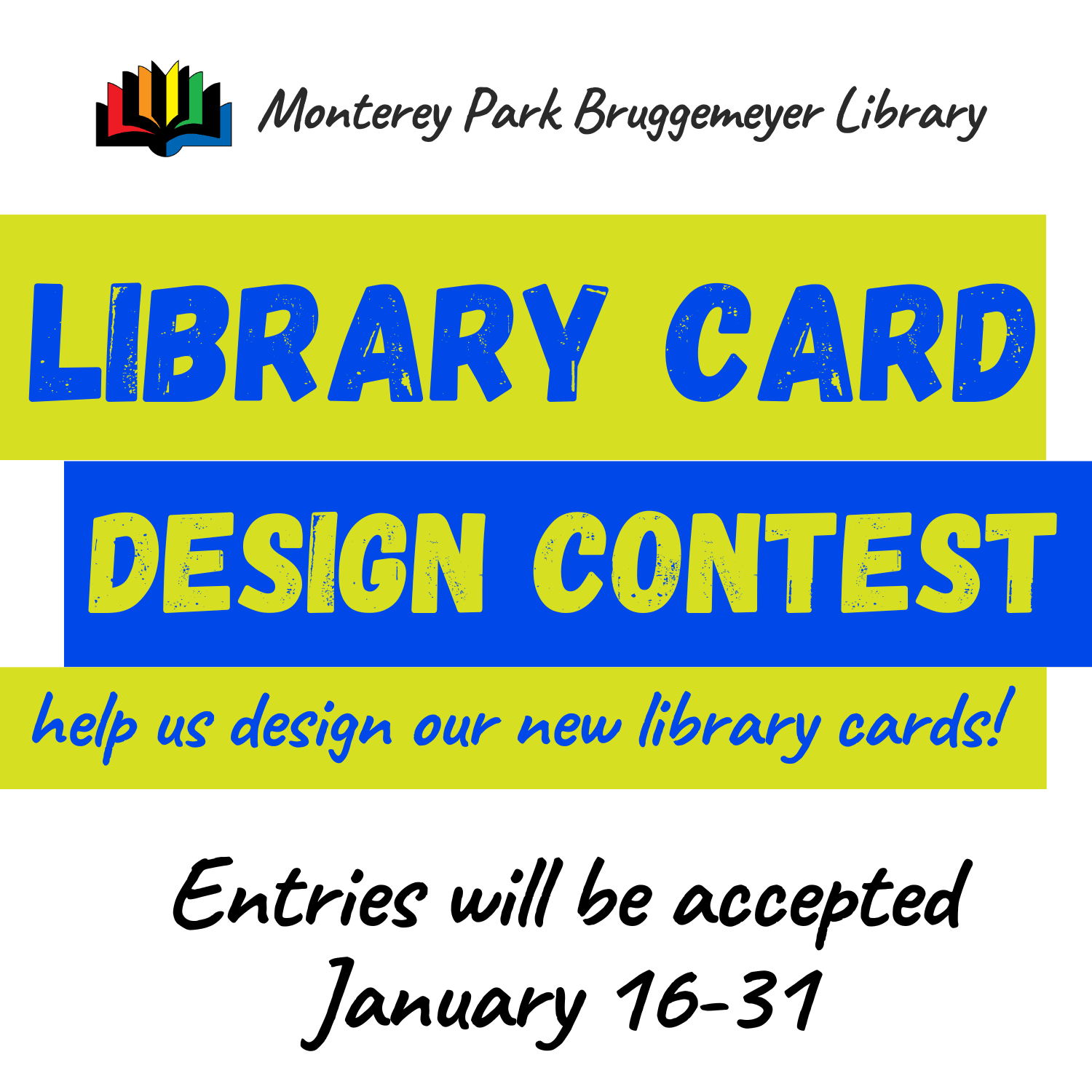 Library card design contest