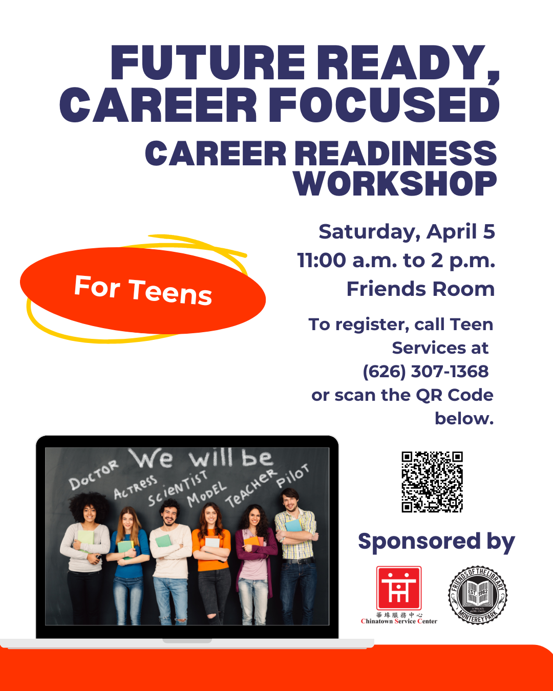 Teen Career Readiness Workshop Program Announcement