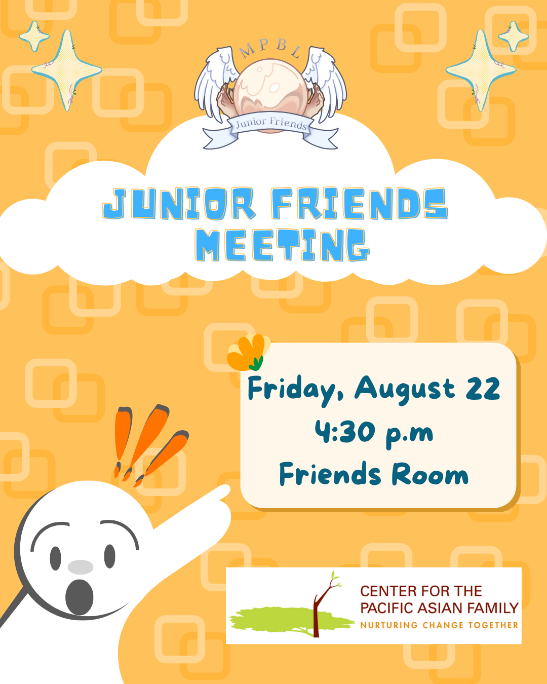 Junior Friends Monthly Meeting Announcement 