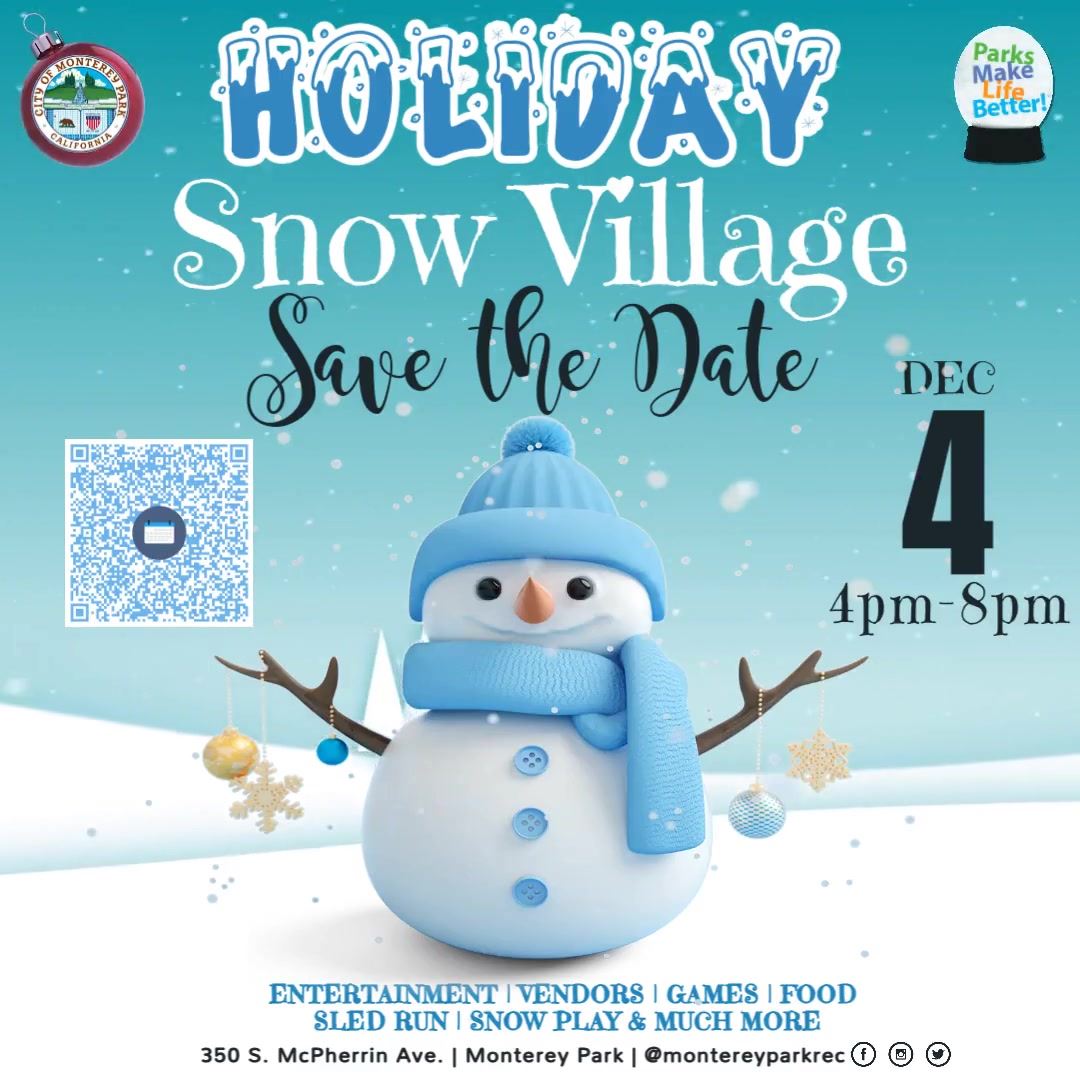Snow Village Save the Date 2025