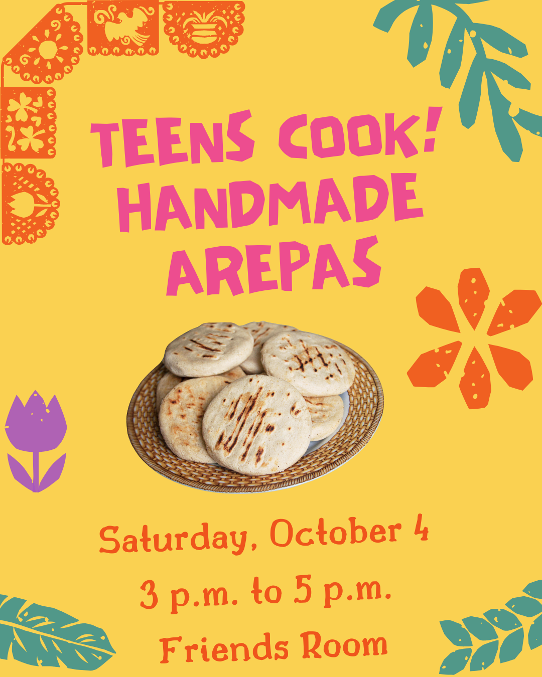 Teens Cook! Handmade Aprepas 10.4.25 Program Announcement