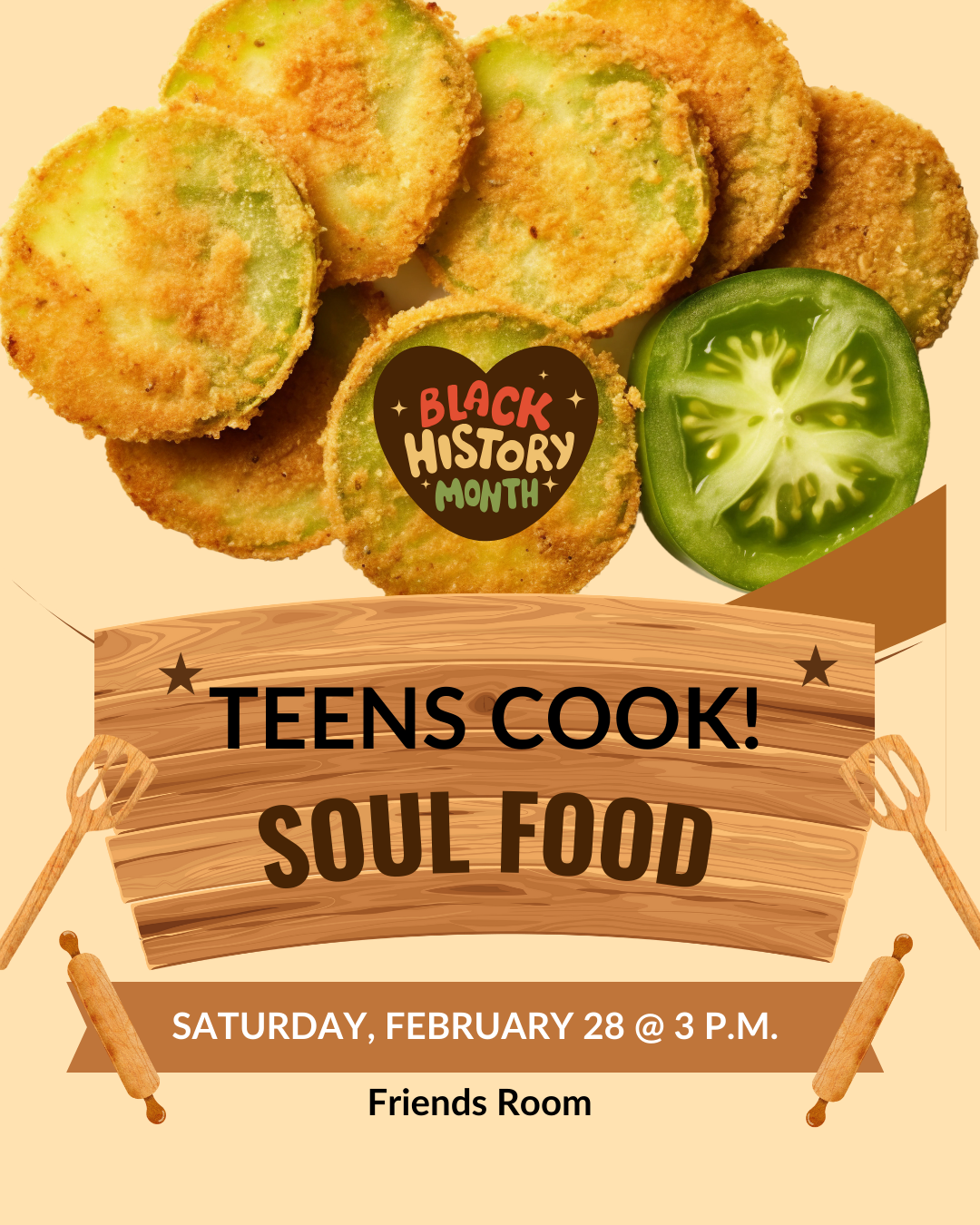 Teens Cook! Soul Food Program Announcement 2.28.26
