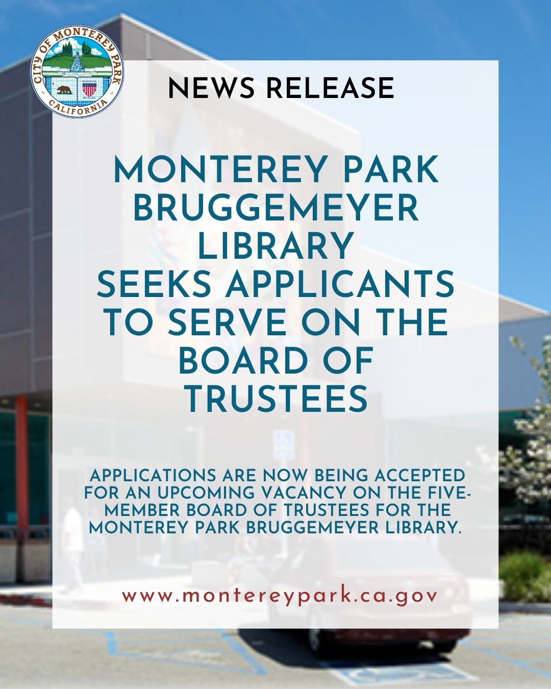 MPK News Release-Library Board Vacancy