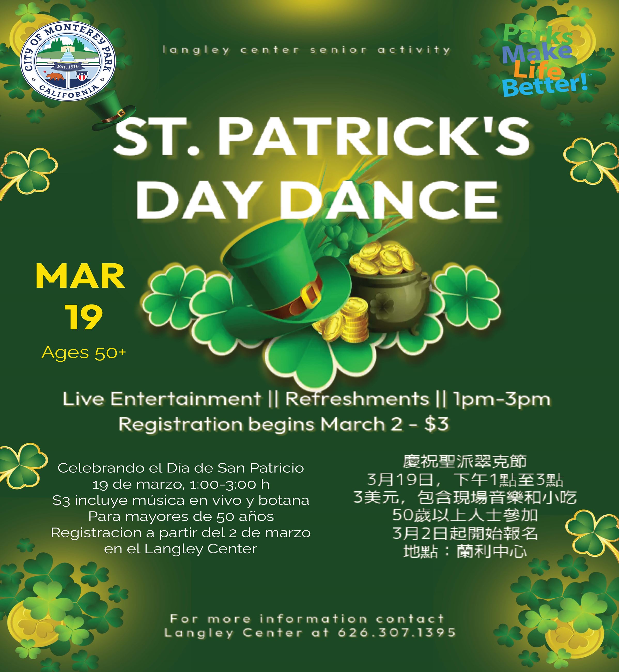 Langley St Patricks Day Dance 3-19-26