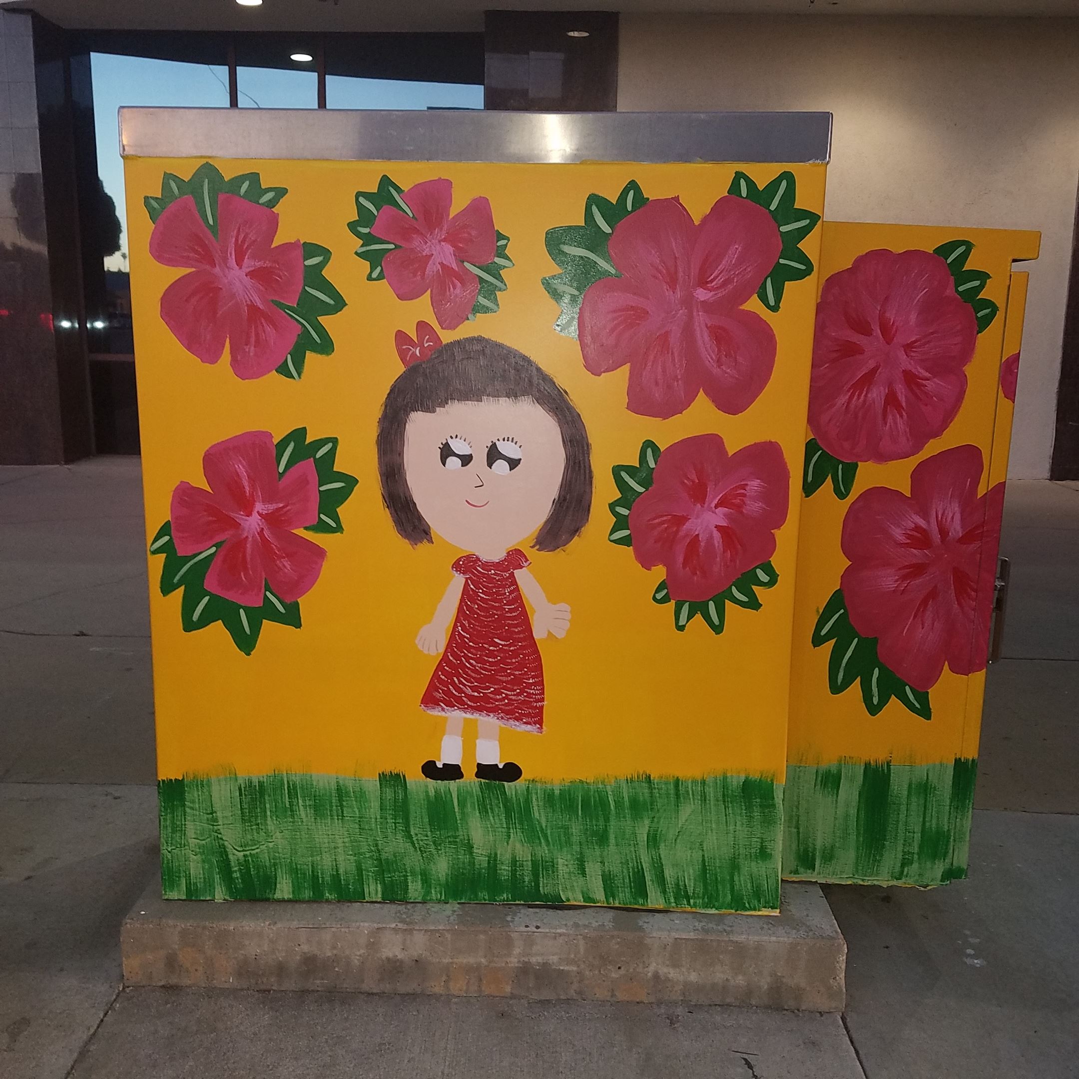 Electrical box Beautification project by St Stephen Martyr students at Ramona and Garvey May 2017