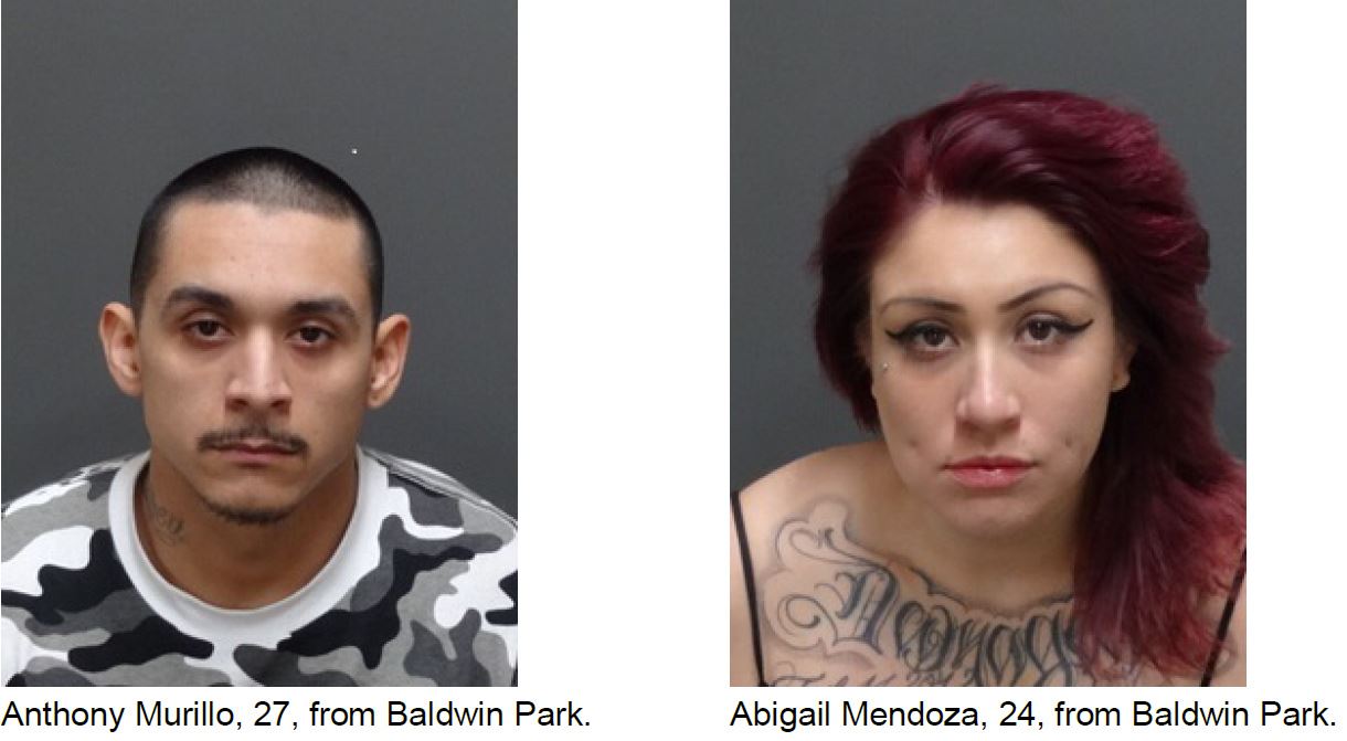 News release auto burglary E Valley Blvd suspects Murillo and Mendoza