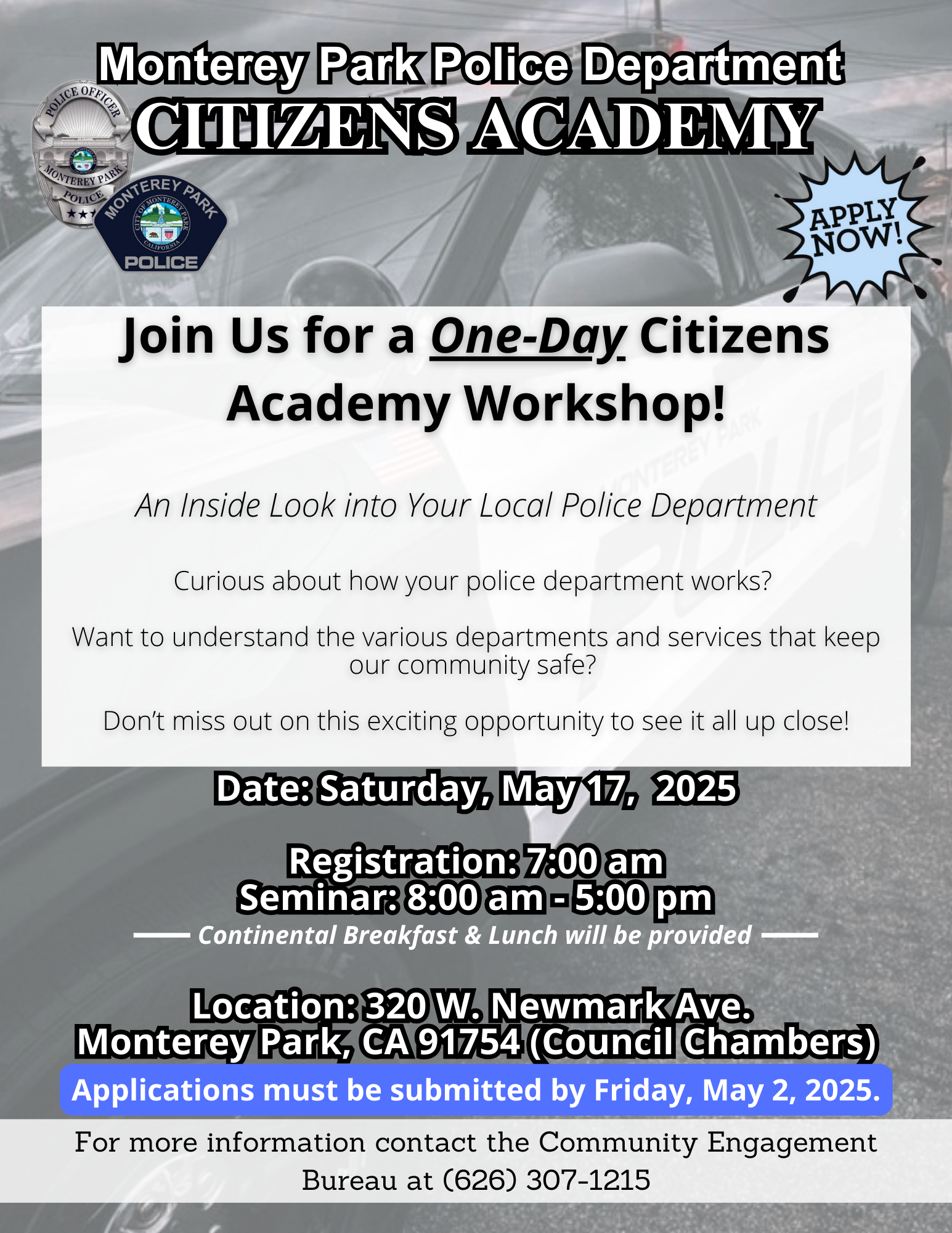 Citizens Academy Workshop May 2025