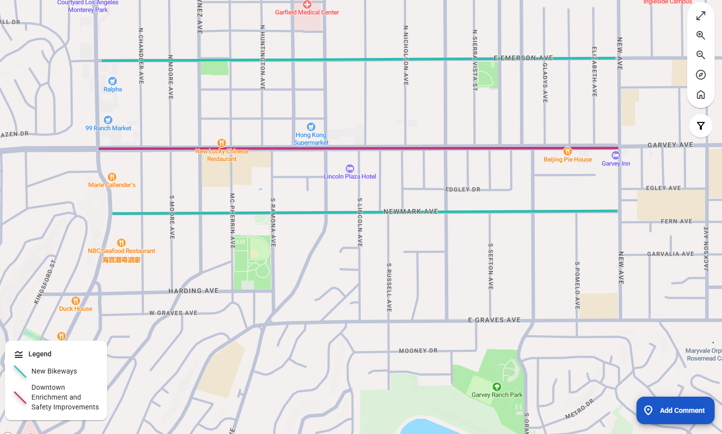 Garvey Ave interactive map