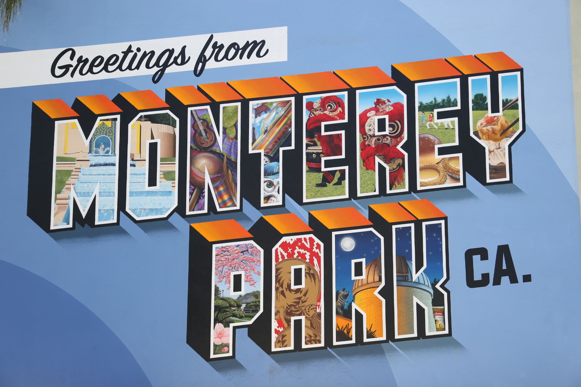 Greetings from Monterey Park Mural 